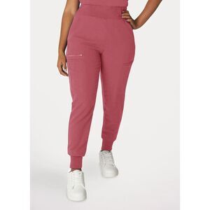White Cross V-tess 7-Pocket Yoga Waist Cargo Jogger Slate Rose Size XL Regular